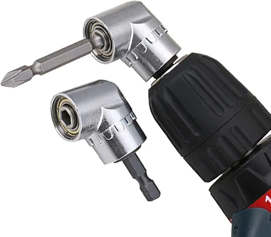 105 Degree Right Angle Drill Attachment | 1/4" Hex Bit Extension
