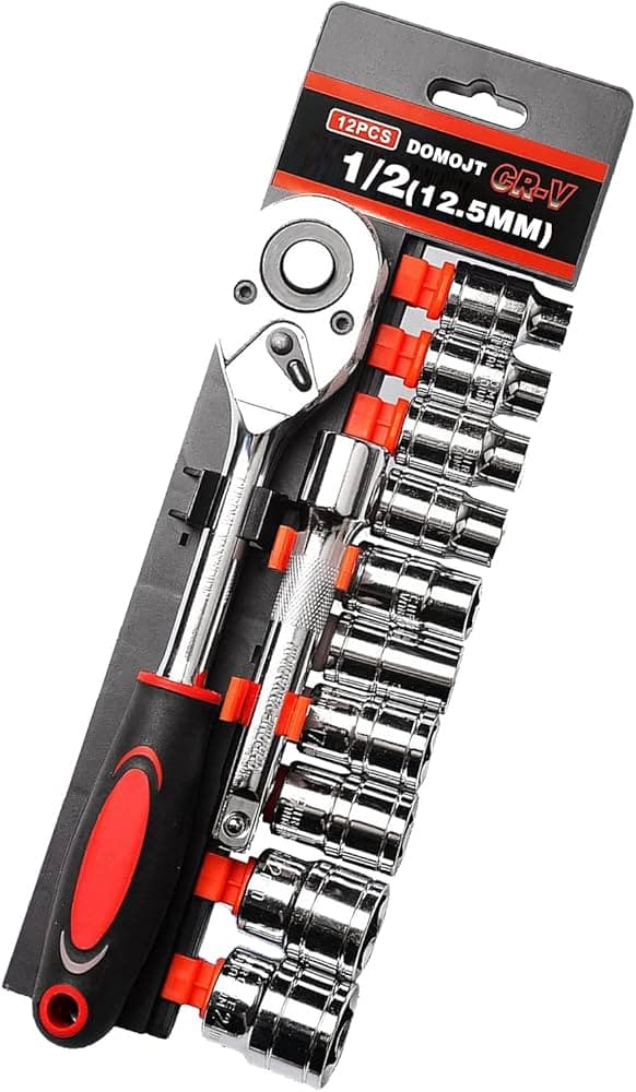 12 Pcs 1/2" Drive Socket Wrench Set (Cr-V) | Heavy Duty Goti Set - Image 1