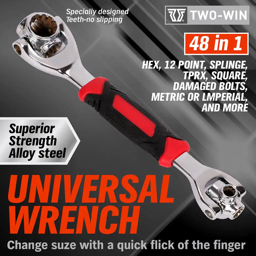 48-in-1 Universal Tiger Wrench - 360° Rotating Multi-Function Socket Wrench for All Bolts - Image 1