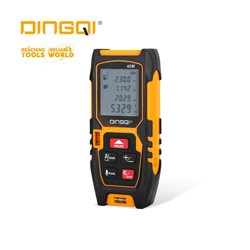 DINGQI 40M Professional Digital Laser Distance Meter – High-Precision Laser Tape Measure (EF02140)