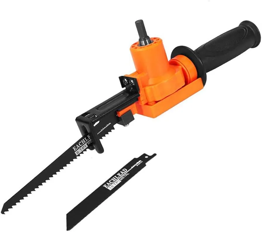 Portable Electric Drill to Reciprocating Saw Adapter Converter Attachment