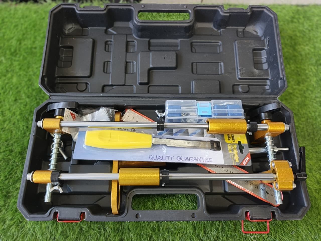 Premium Door Lock Hole Opener Kit | Mortising Jig & Installation Tool - Image 1