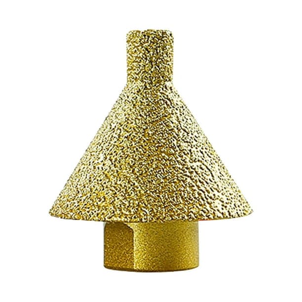 Professional Vacuum Brazed Diamond Chamfer Bit - M10/M14 Beveling & Hole Finisher for Marble, Granite & Tiles - Image 1