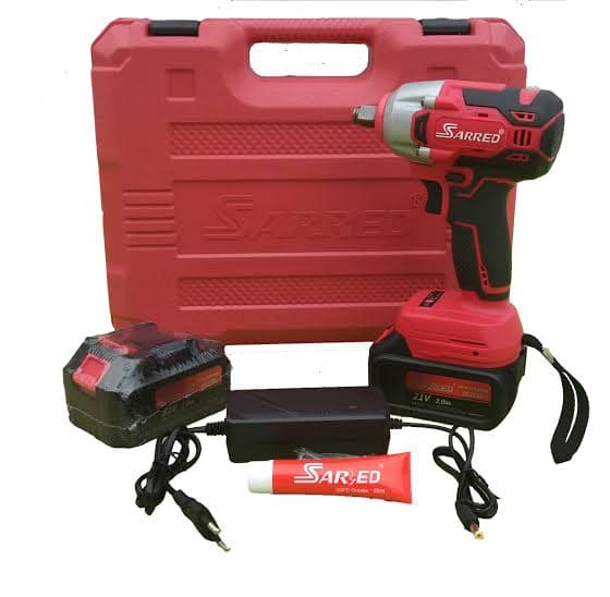Sared 21V Brushless Cordless Impact Wrench - High Torque 1/2" Drive with Dual 3.0Ah Batteries - Image 1