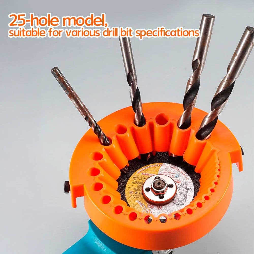 Universal Angle Grinder Drill Bit Sharpener Attachment - Multipurpose Sharpening Tool for All Drill Sizes - Image 1