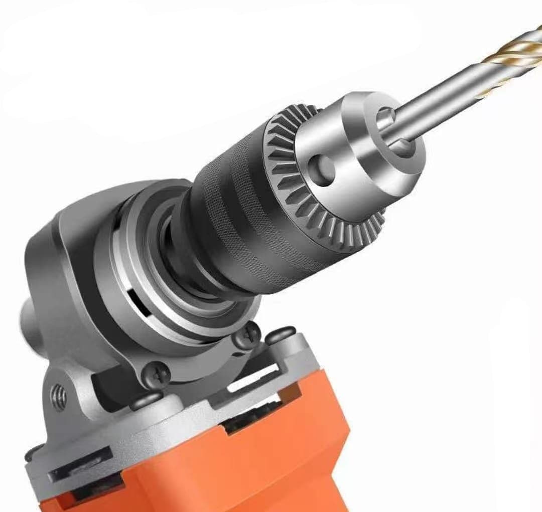 Universal Angle Grinder to Electric Drill Conversion Kit - 10mm Keyed Chuck Adapter (M10/M14) - Image 1