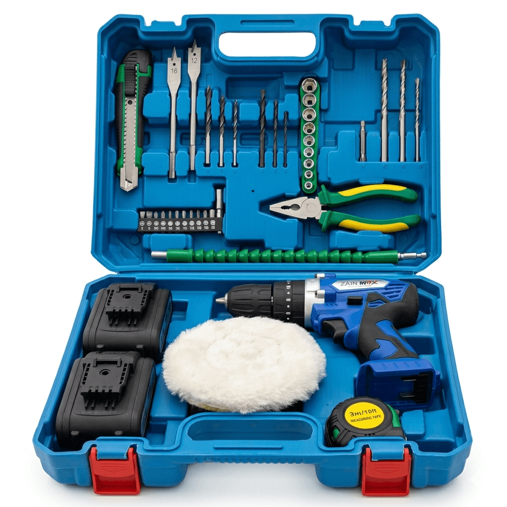 ZAIN MAX 21V Cordless Drill Machine & Full Kit | Battery Drill Price in Pakistan
